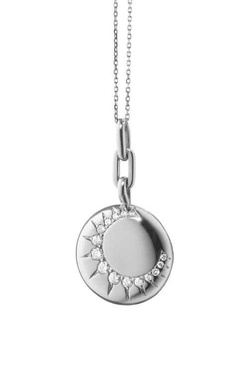 Sun Locket Pendant Necklace
