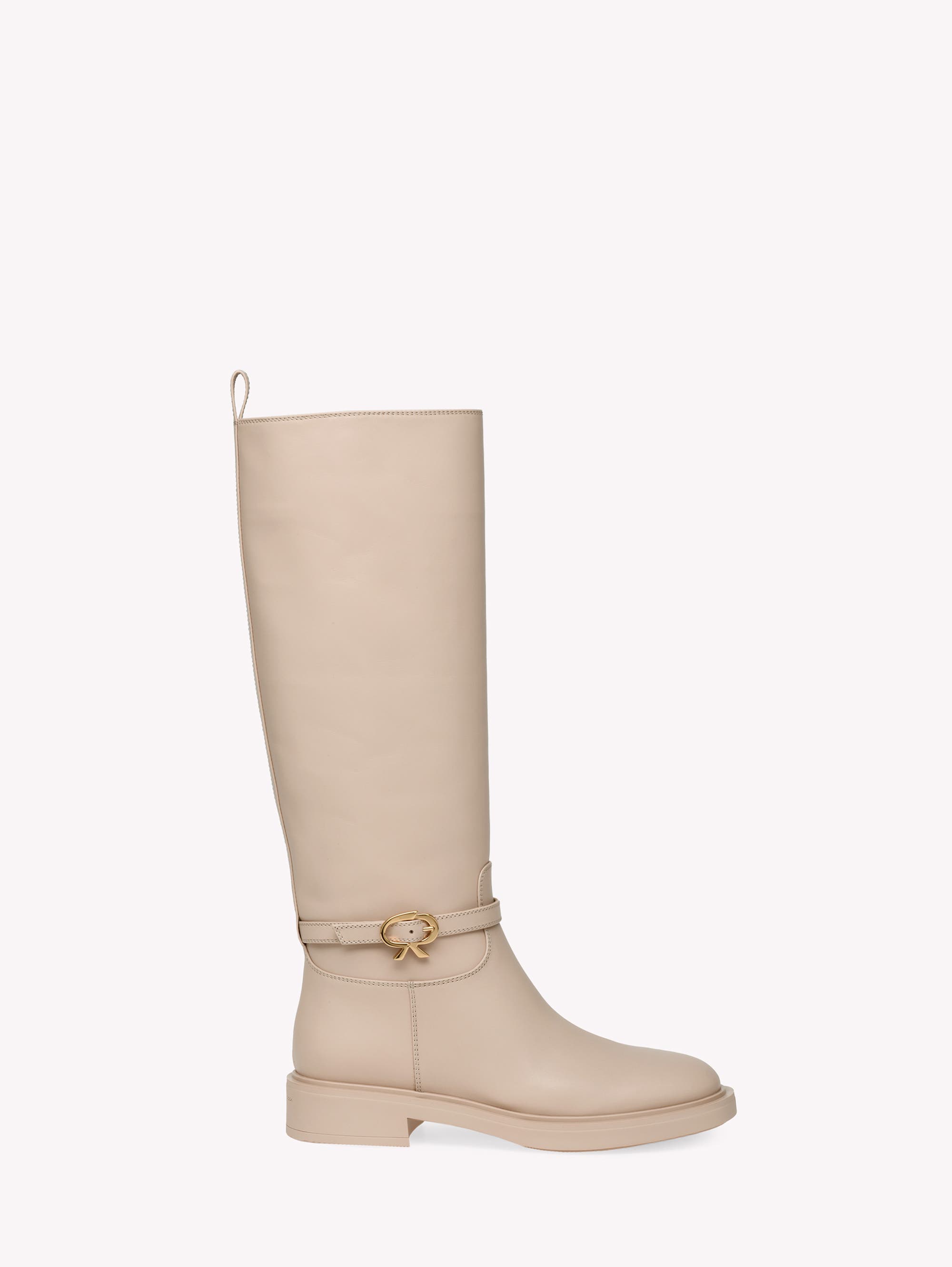 Gianvito Rossi Ribbon Cavalier Boots, Main, color, 