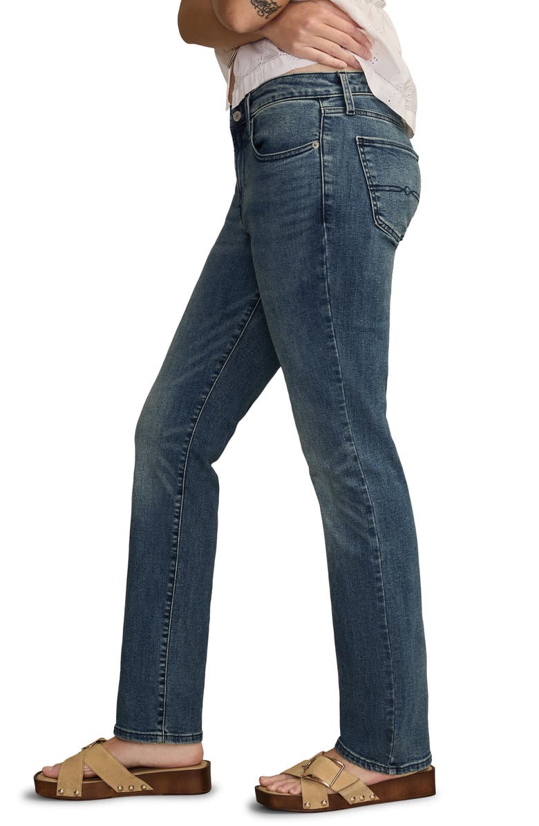 Lucky Brand Curvy High Waist Straight Leg Jeans, Alternate, color, Gemini