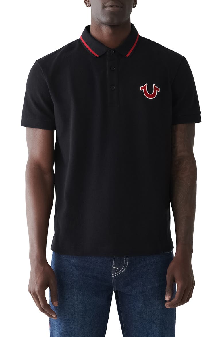Logo Graphic Polo, Main, color, JET BLACK