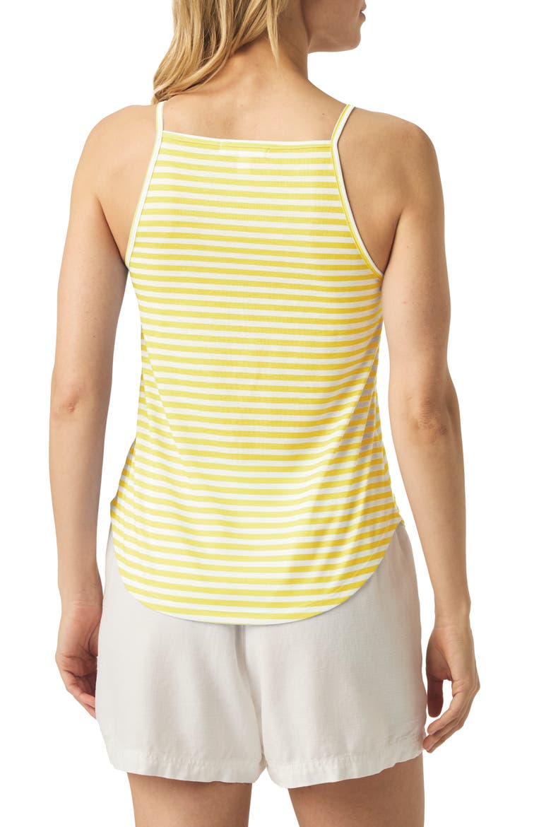 Faye Marina Stripe Tank, Alternate, color, BUTTERCUP STRIPE