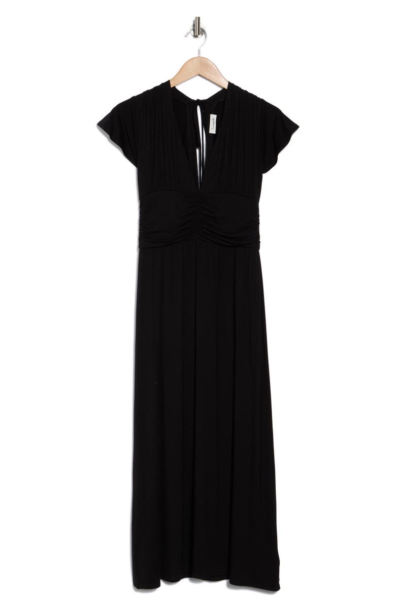 Loveappella Ruched Bodice Midi Dress, Alternate, color,