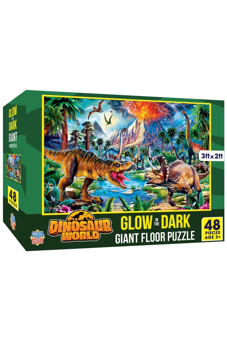 Glow in the Dark Dinosaur 48pc Puzzle, Main, color, Multicolor