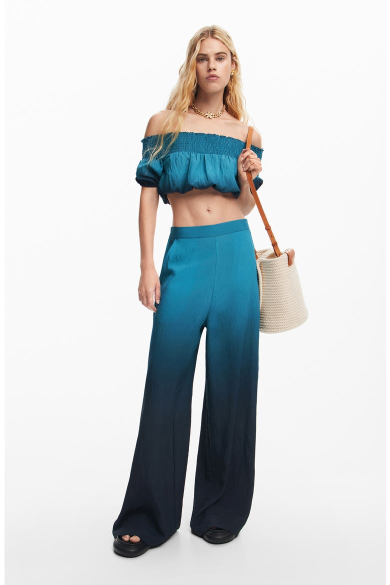 Tremiti Ombré Wide Leg Pants, Alternate, color, GREEN