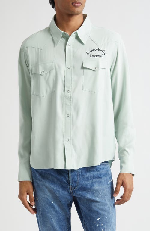 VISVIM Four Corners Western Shirt in Light Green  product