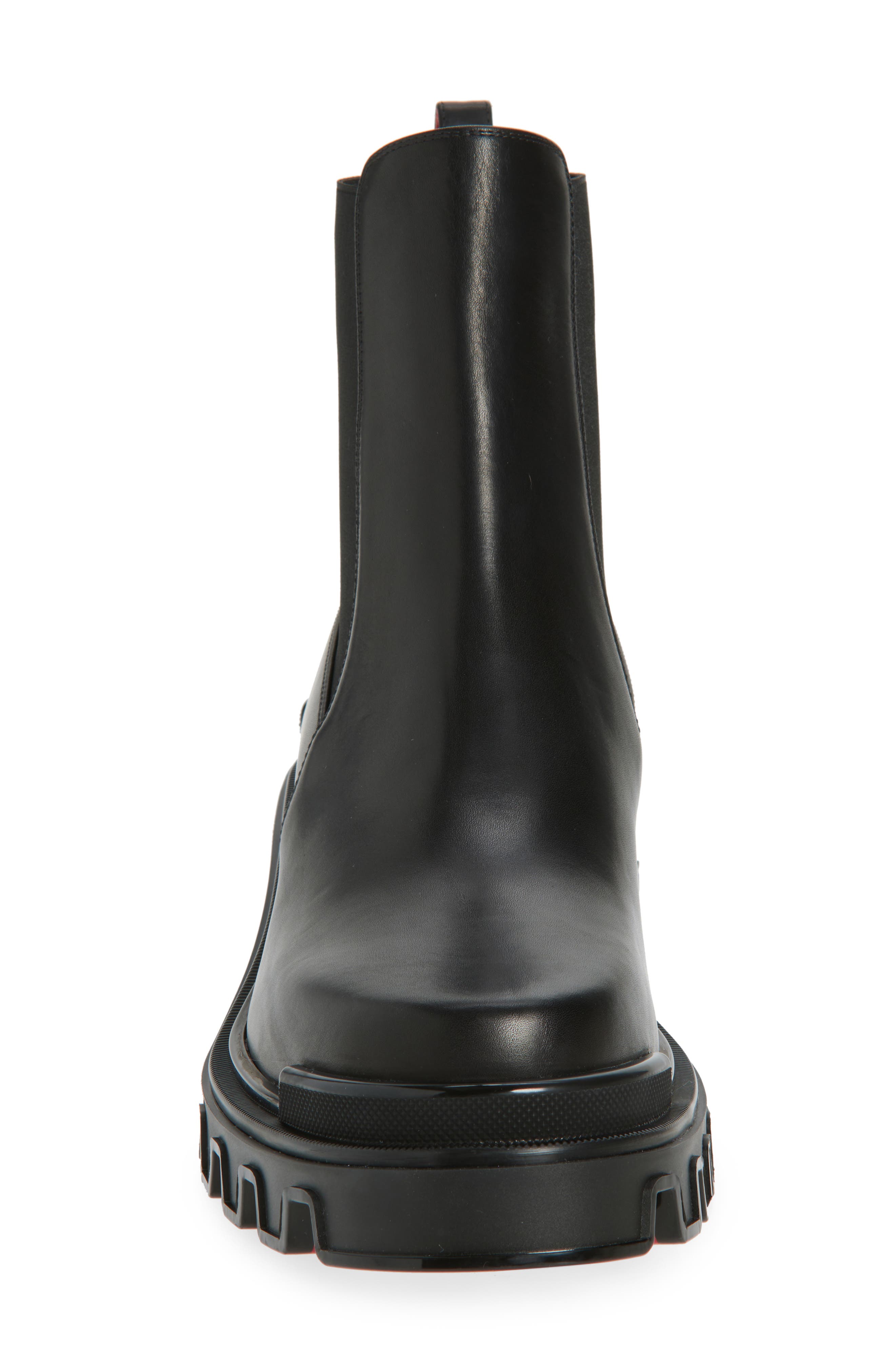 Christian Louboutin Machacroche Dune Chelsea Boot, Alternate, color, Black