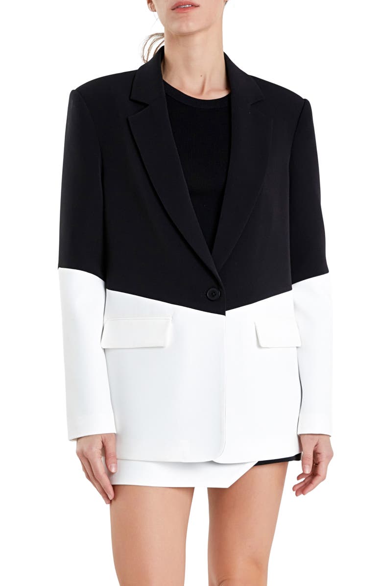 Endless Rose Colorblock Blazer, Main, color,
