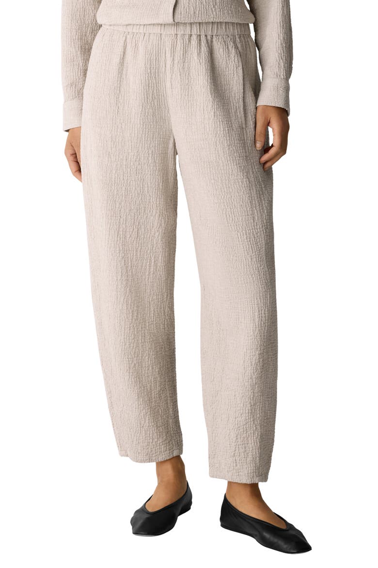 Stretch Organic Cotton Ankle Lantern Pants, Main, color, DOVE