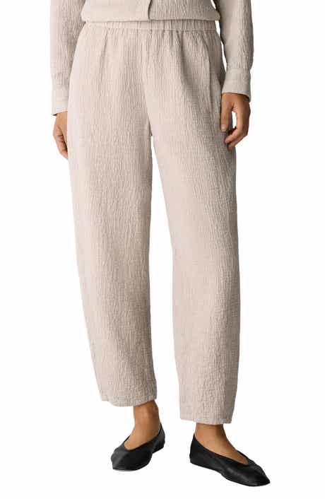 Stretch Organic Cotton Ankle Lantern Pants