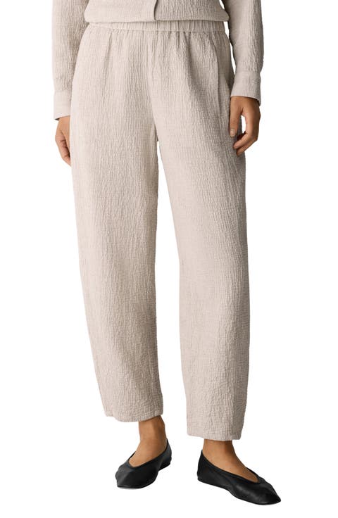 Eileen Fisher Stretch Organic Cotton Ankle Lantern Pants (Regular & Petite)