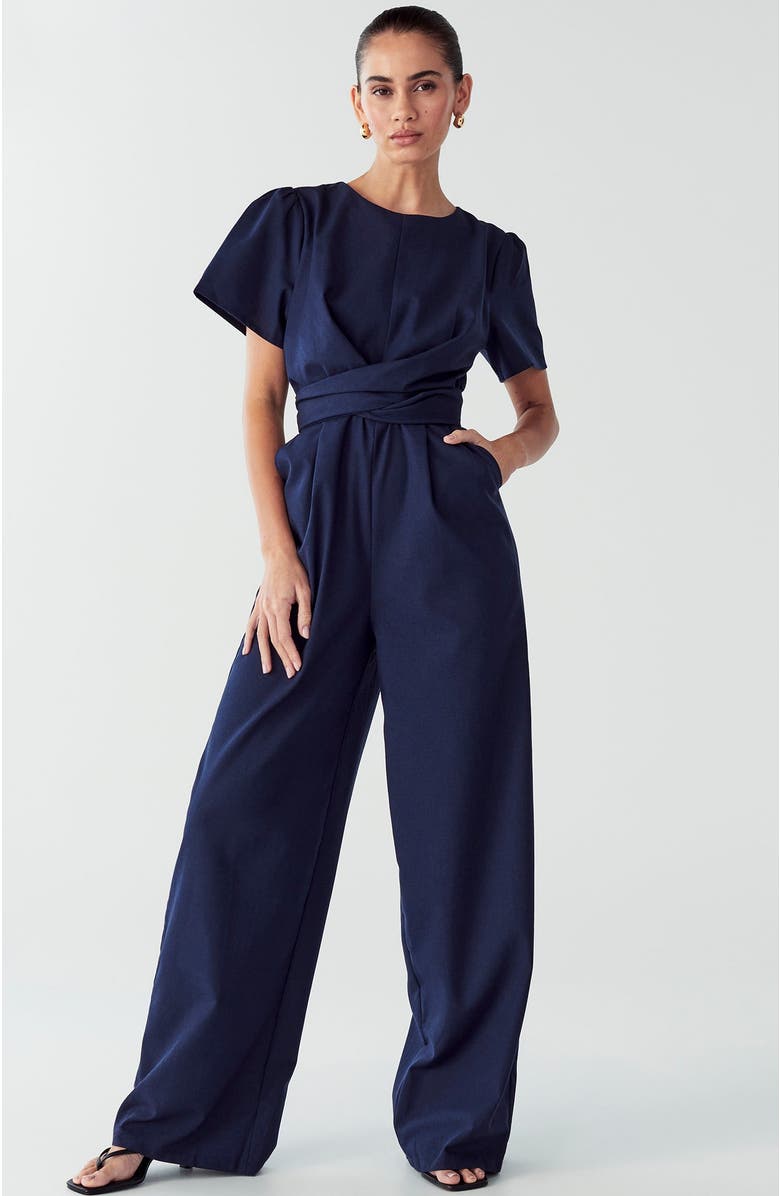 WILLA Riva Jumpsuit, Alternate, color, Navy Blue