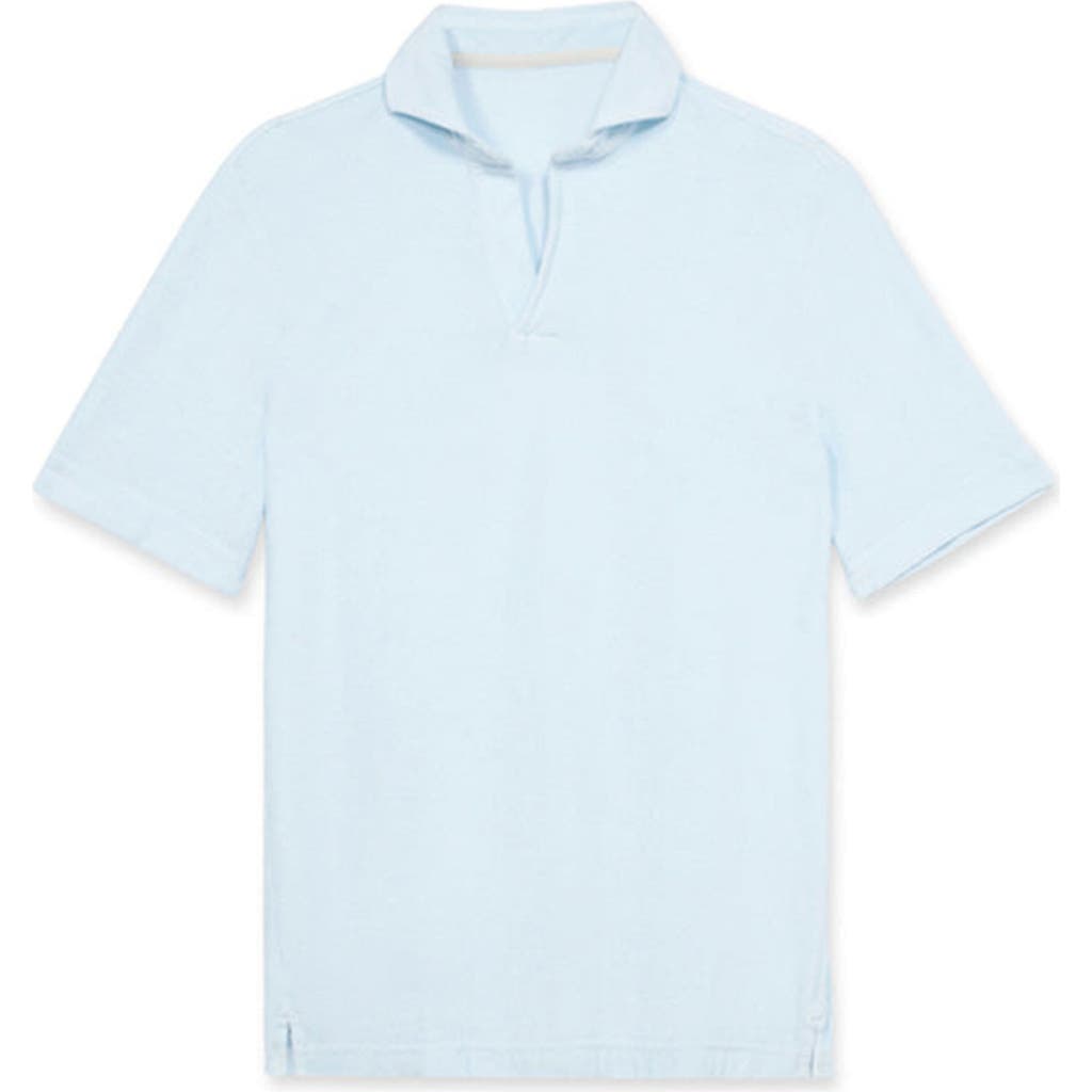 Fortela Sullivan Terry Cloth Jersey Polo In Blue