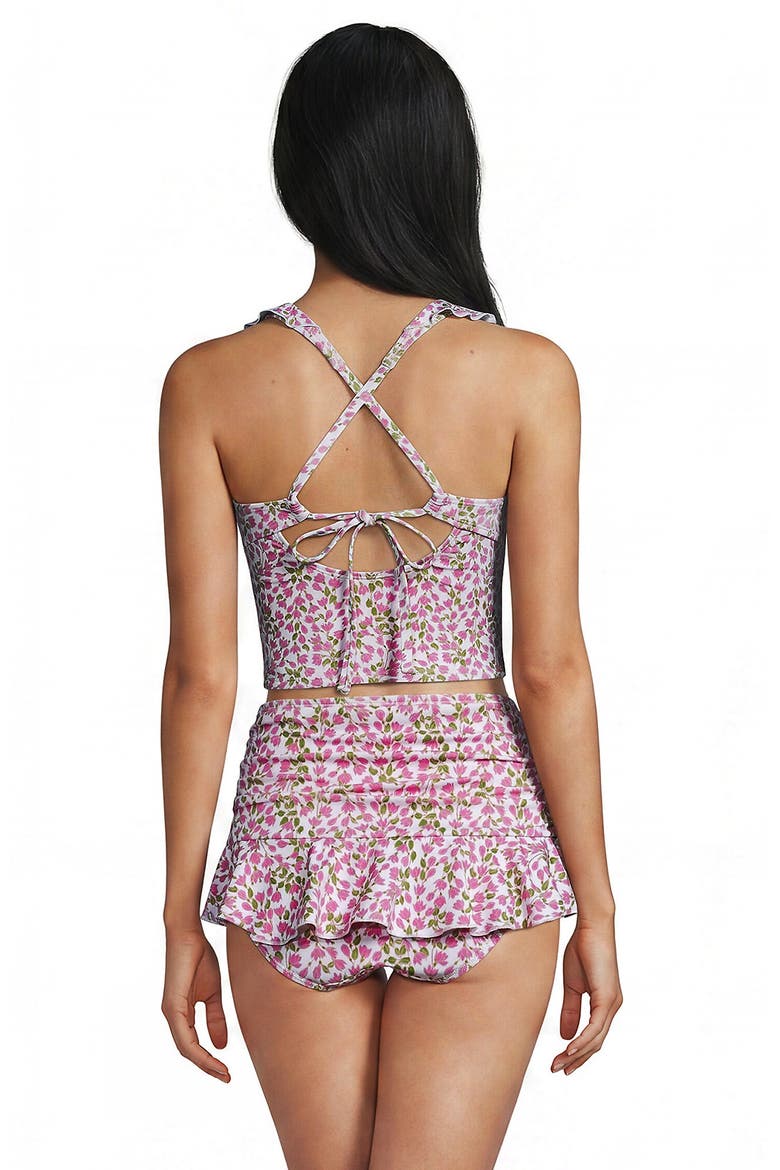 Ruffle Midkini Set, Alternate, color, Pink Mini Bloom Floral