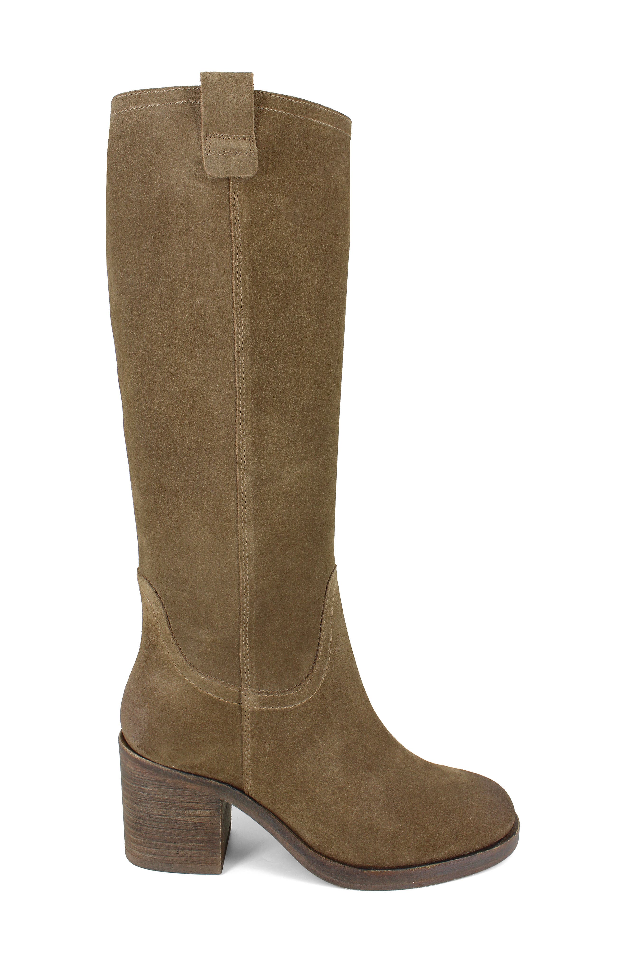 Casper Knee High Block Heel Boot, Alternate, color, TOBACCO SUEDE