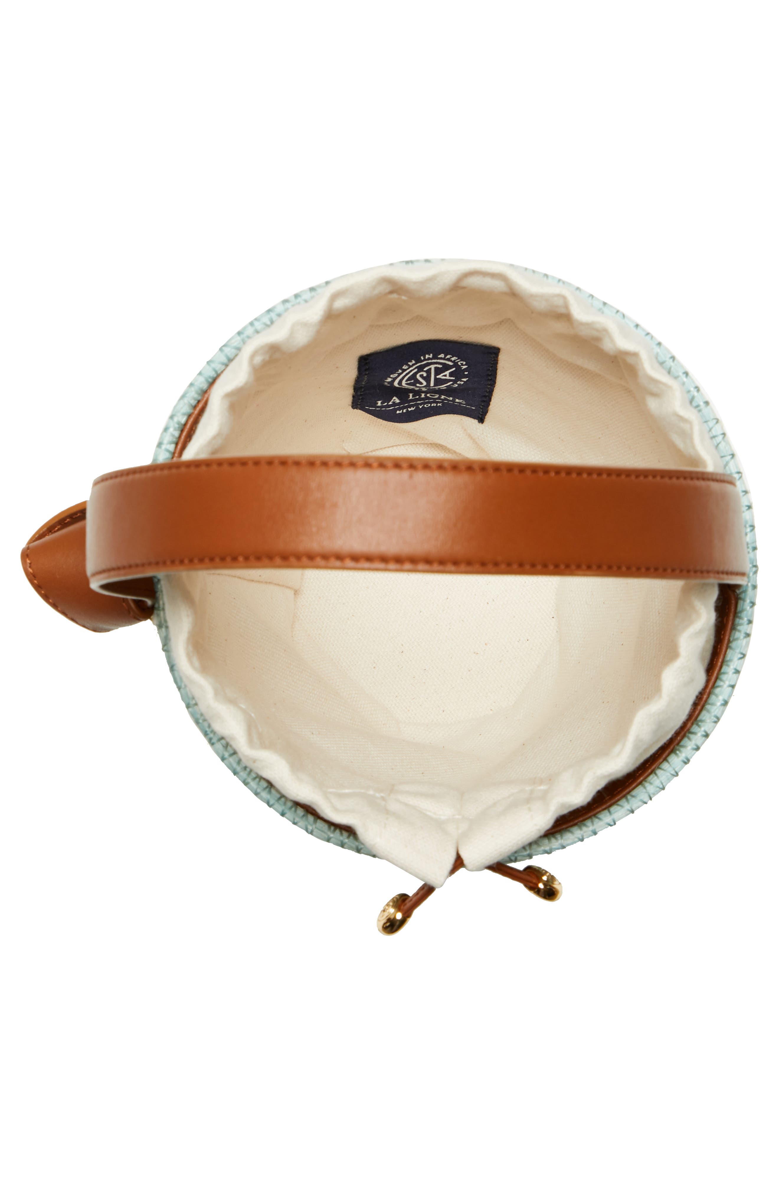 La Ligne x Cesta Lunch Pail Straw Handbag, Alternate, color, 