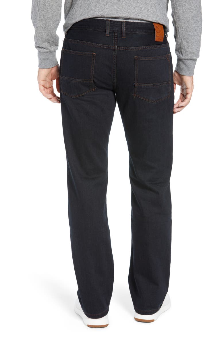 Antigua Cove Authentic Standard Fit Jeans, Alternate, color, BLACK OVERDYE