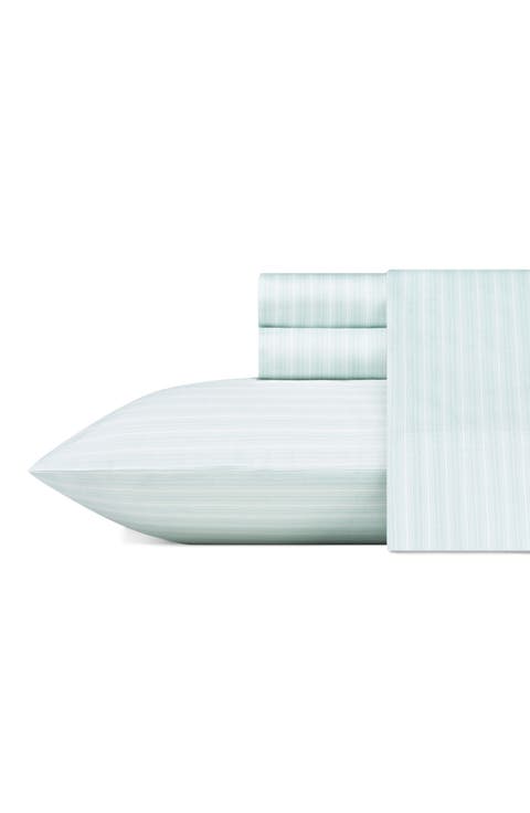 Lottie Pastel Blue Cotton Sateen King Sheet Set