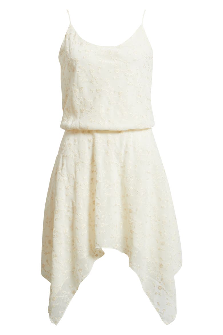 Jessamy Handkerchief Hem Minidress, Alternate, color, CREAM