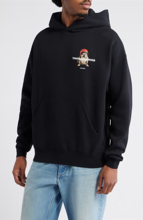 Bulldog Hug Graphic Hoodie