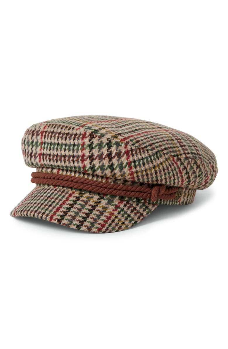 Brixton Gender Inclusive Fiddler Cap, Main, color, Sand/Adrenaline Rush/Green