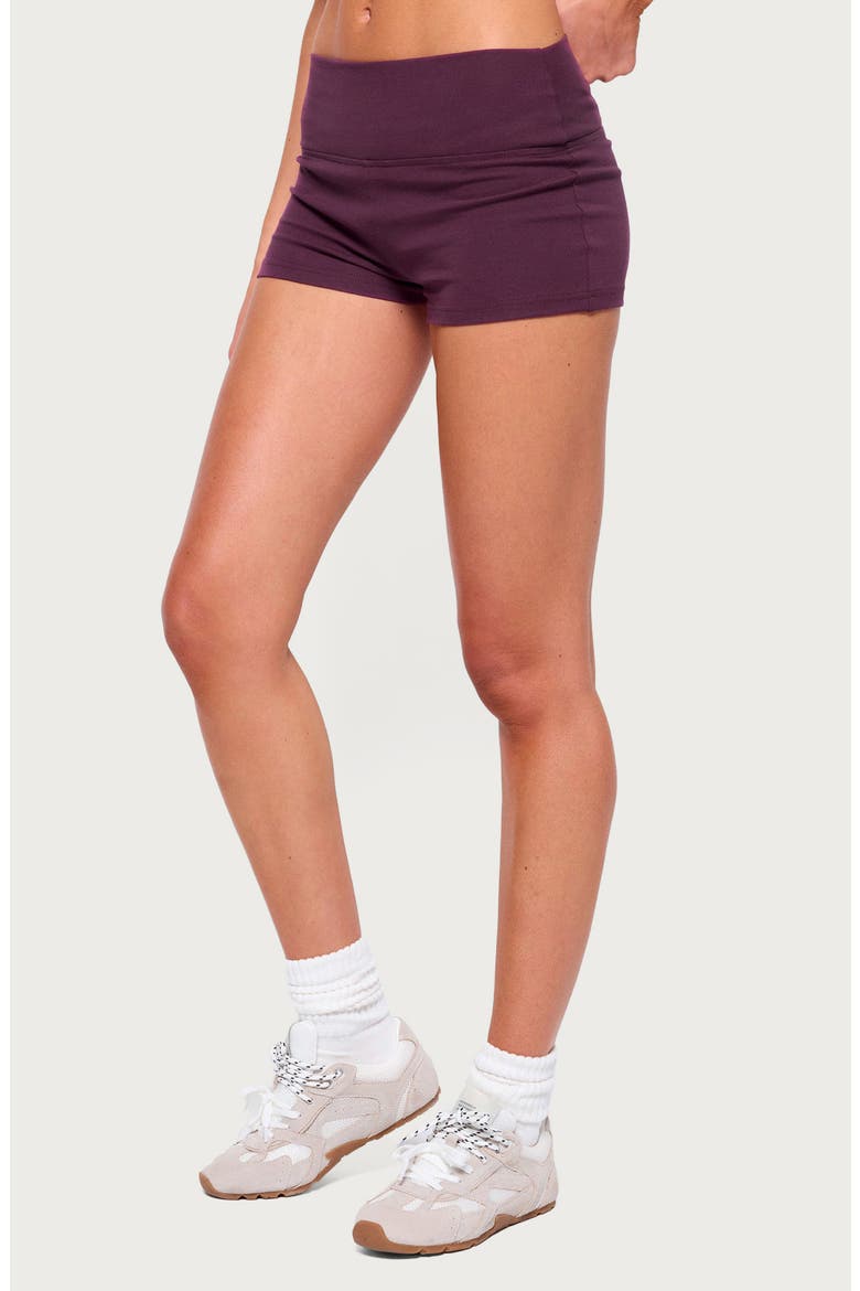 Anlie Micro Shorts, Alternate, color, PLUM