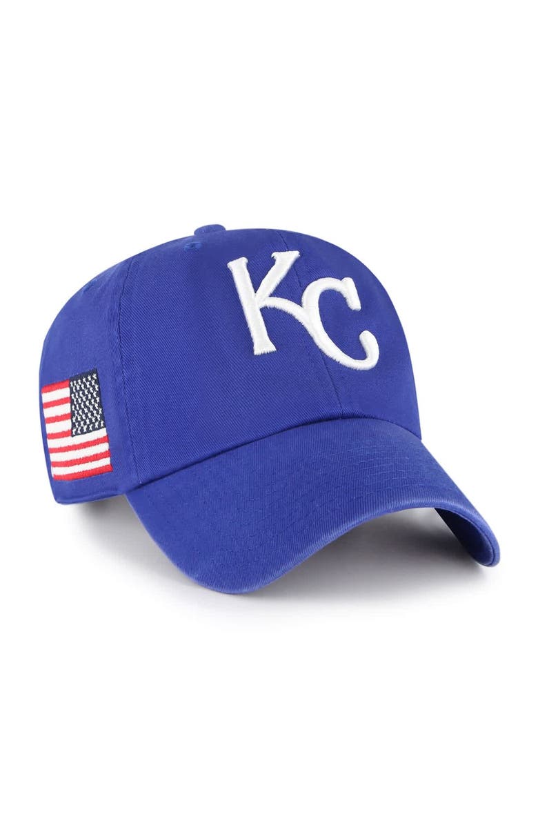 '47 Men's '47  Royal Kansas City Royals Heritage Clean Up Adjustable Hat, Main, color, Royal