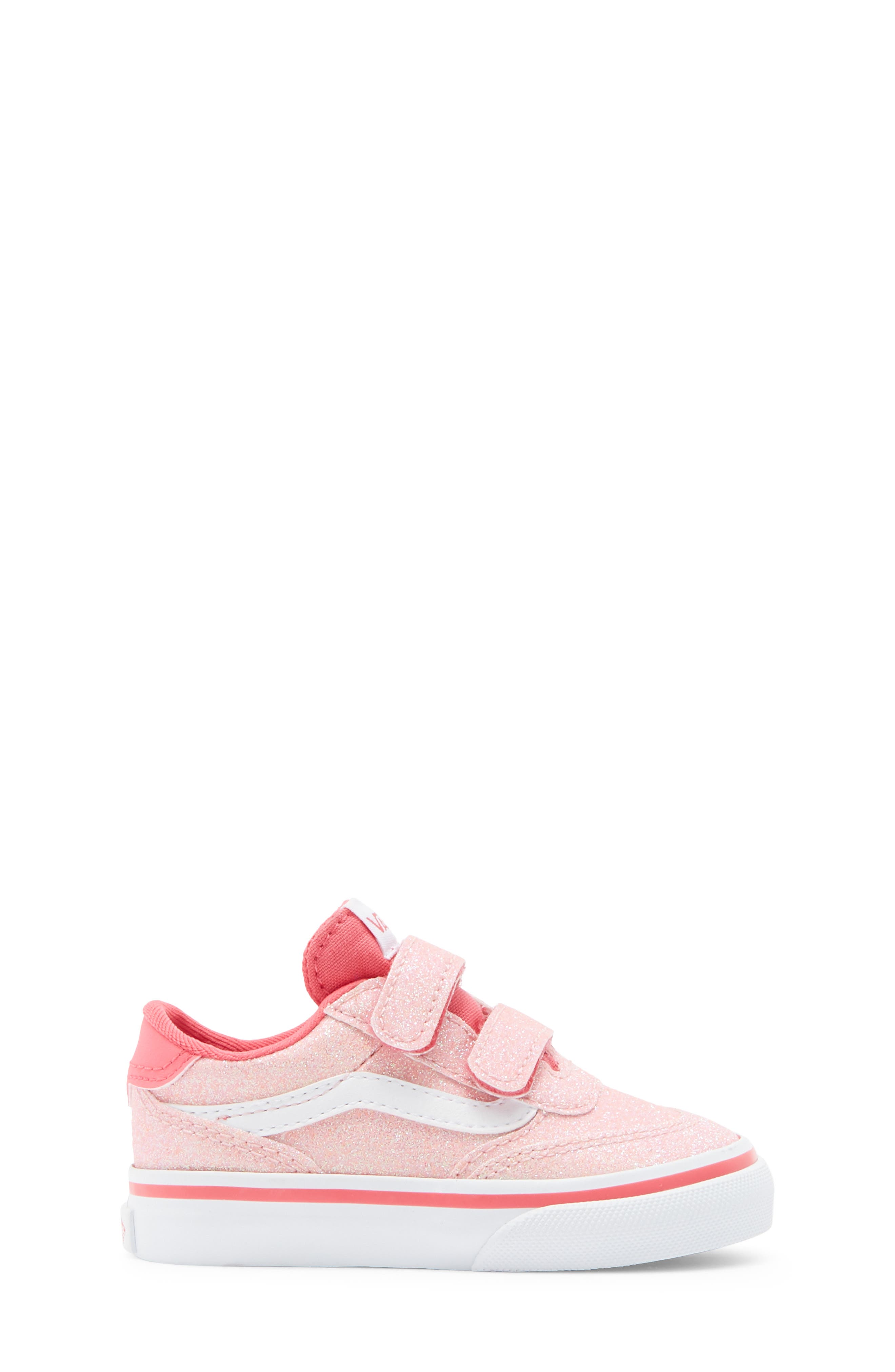 Vans Kids' Brooklyn Sneaker, Alternate, color, Glitter Candied Pink