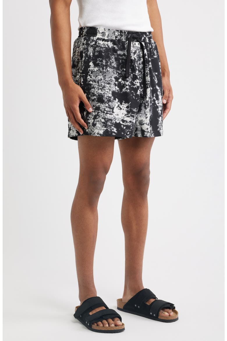 Jason Elastic Waist Shorts, Alternate, color, BLACK