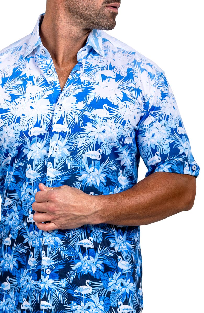 Maceoo Galileo Marthy Short Sleeve Button-Up Shirt, Alternate, color,