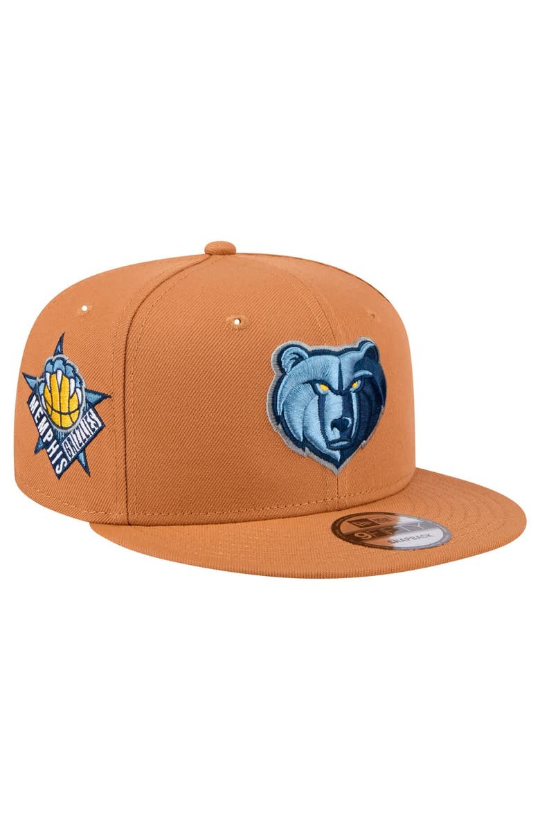New Era Men's New Era Tan Memphis Grizzlies Color Pack 9FIFTY Snapback Hat, Main, color, Tan