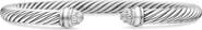 David Yurman Classic Cable Bracelet in Sterling Silver with Pavé Diamond Domes, 5mm