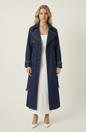 Modenaire Denim Trench Coat