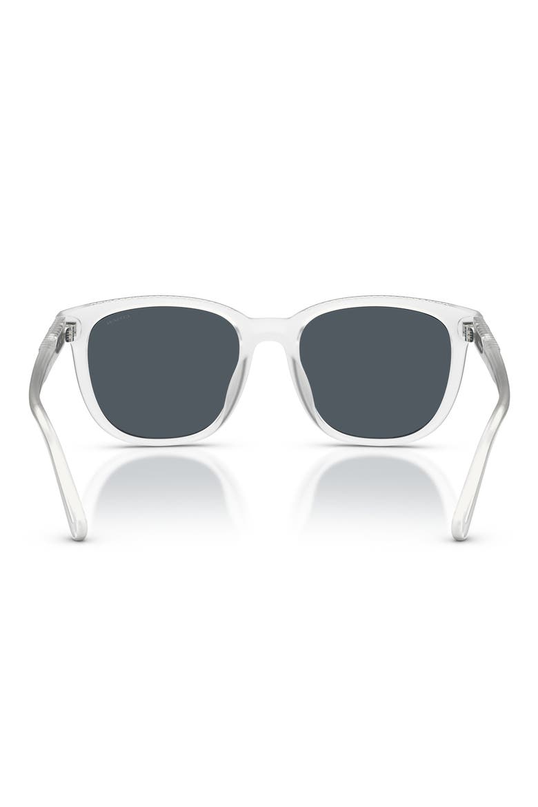 54mm Square Sunglasses, Alternate, color, TRANSPARENT CLEAR / BLUE GREY