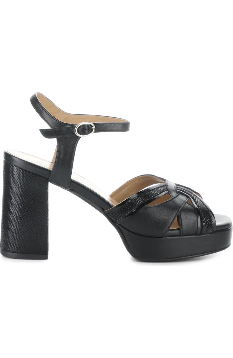 Fly London Ezui Ankle Strap Platform Sandal, Alternate, color, Black