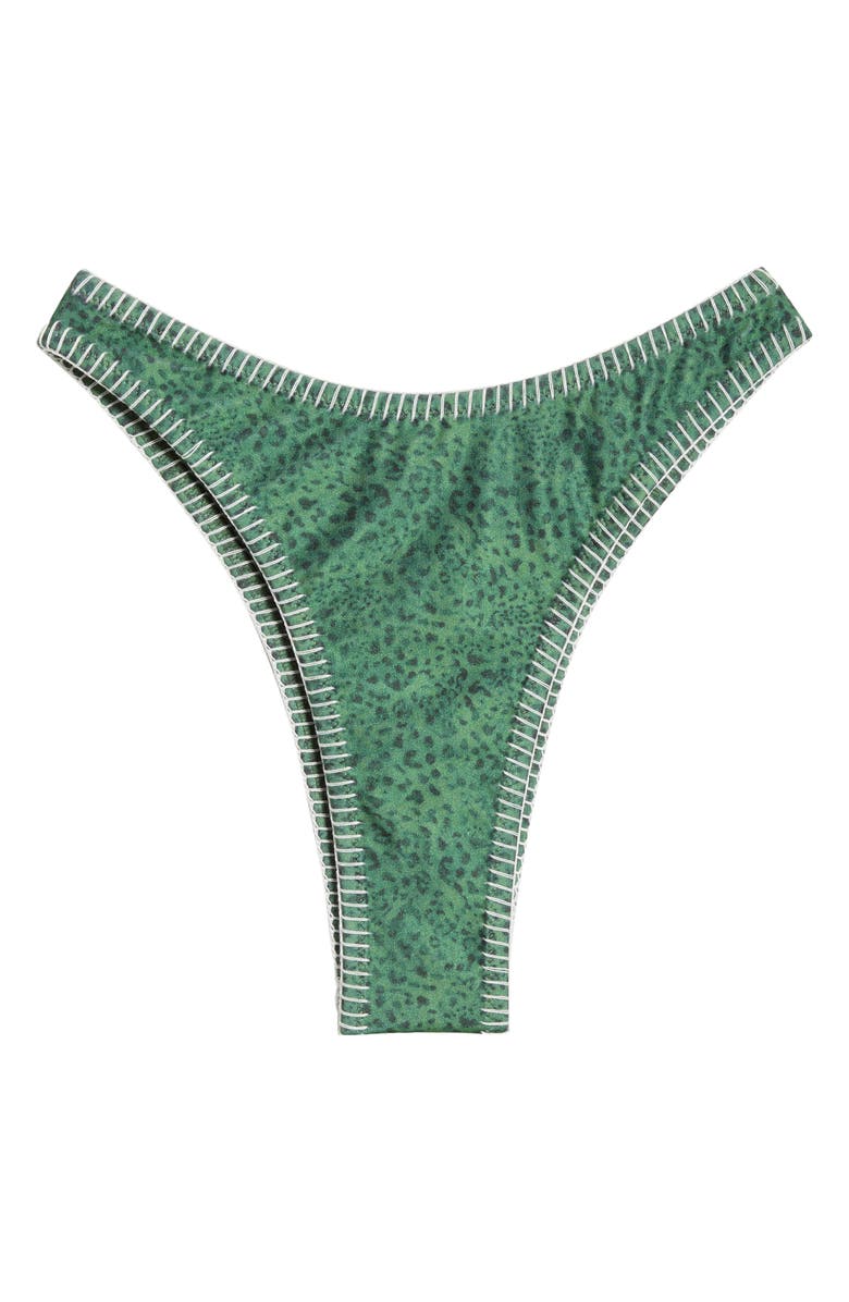 Kulani Kinis Blanket Stitch High Leg Vintage Bikini Bottoms, Alternate, color, Wild Wonder