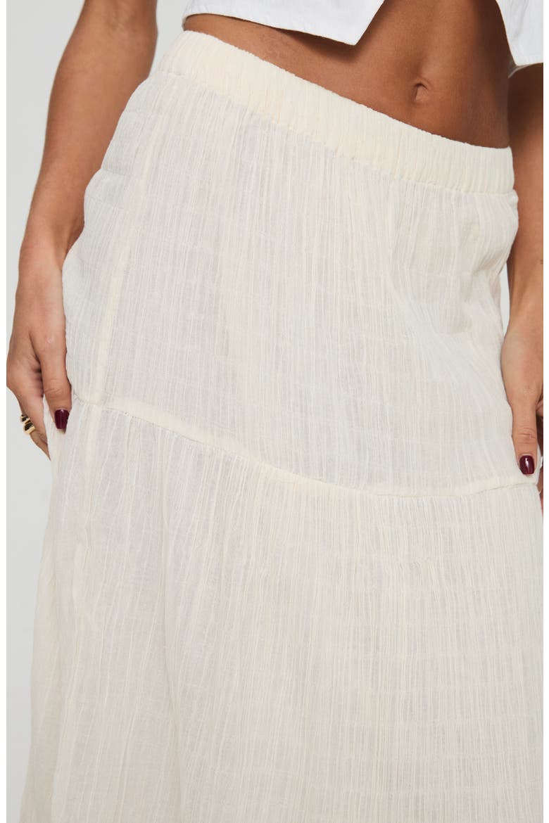 Gilchrist Low Rise Tiered Maxi Skirt, Alternate, color, IVORY LOW IMPACT