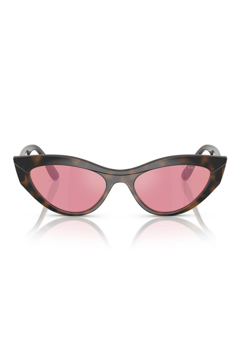 52mm Polarized Cat Eye Sunglasses, Main, color, HAVANA