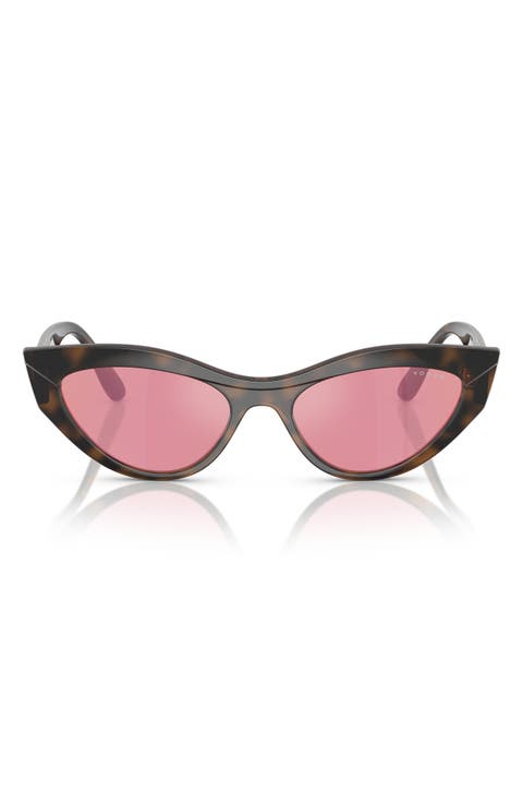 52mm Polarized Cat Eye Sunglasses