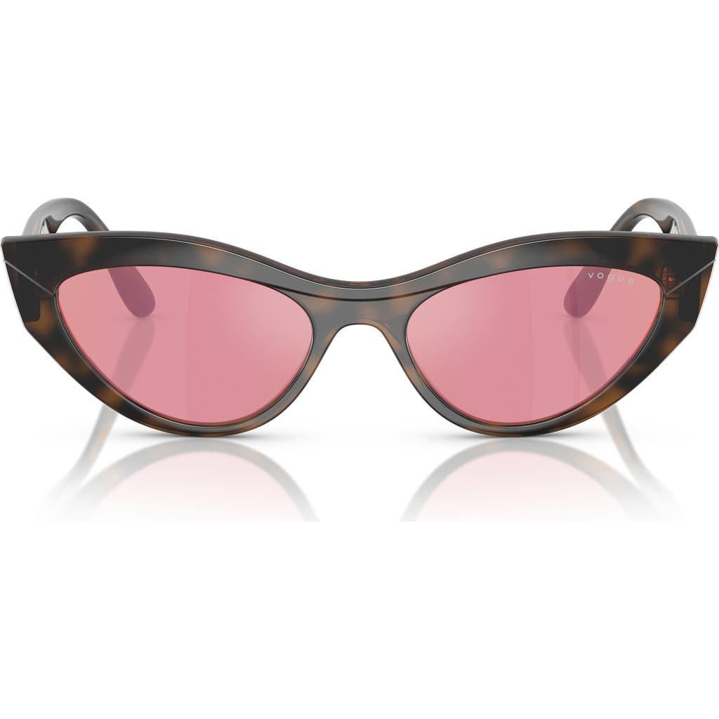 Vogue 52mm Polarized Cat Eye Sunglasses In Pink