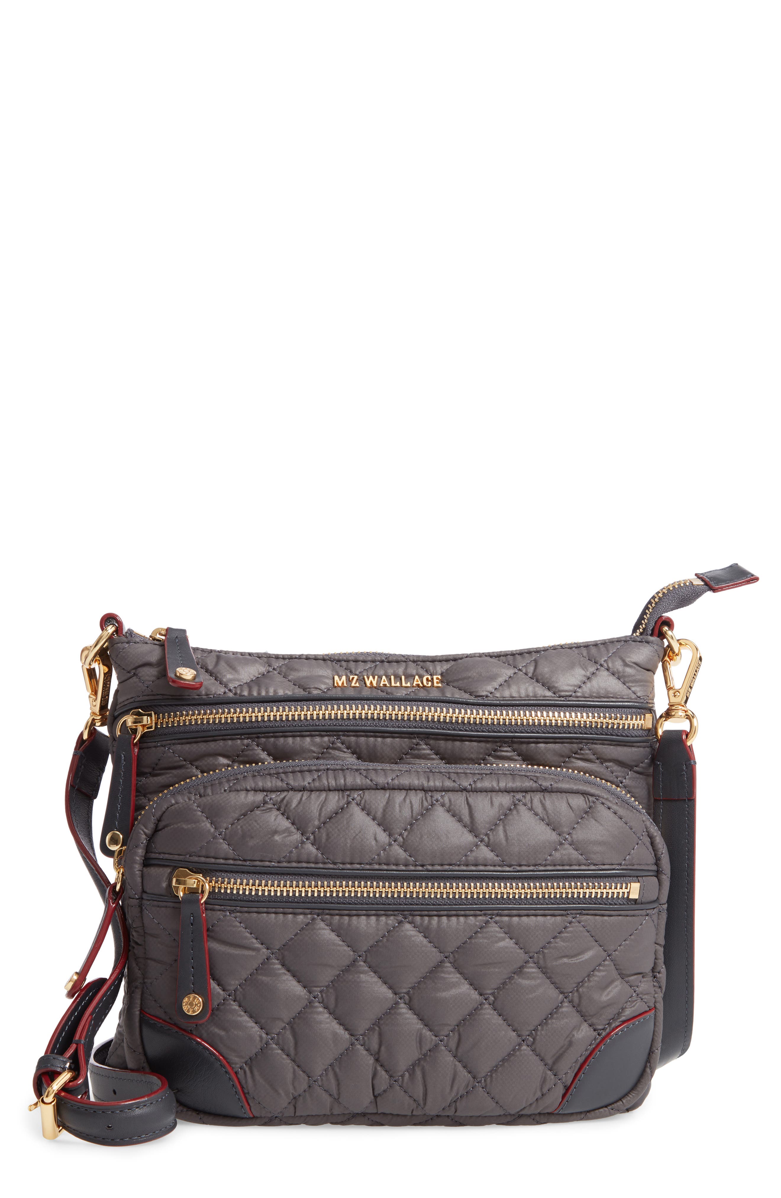 M Z Wallace Downtown Crosby Crossbody Bag, Main, color, MEDIUM GREY
