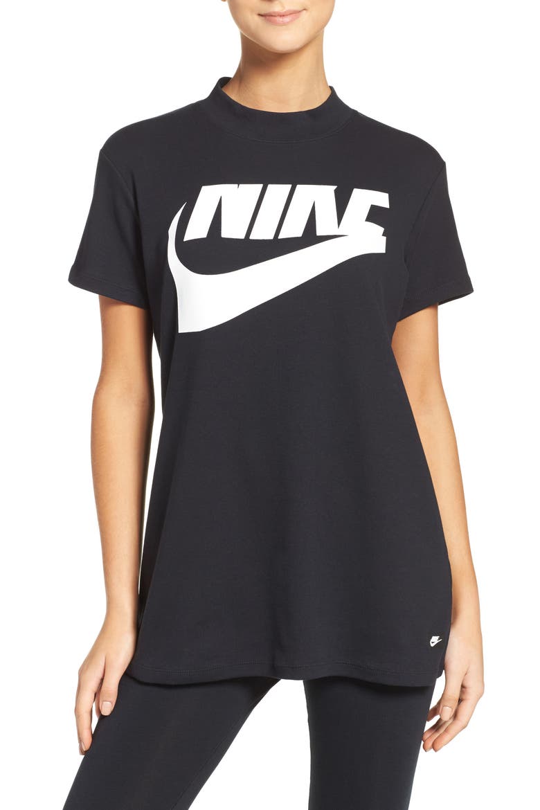 Irreverent Tee, Main, color, BLACK/ BLACK/ WHITE