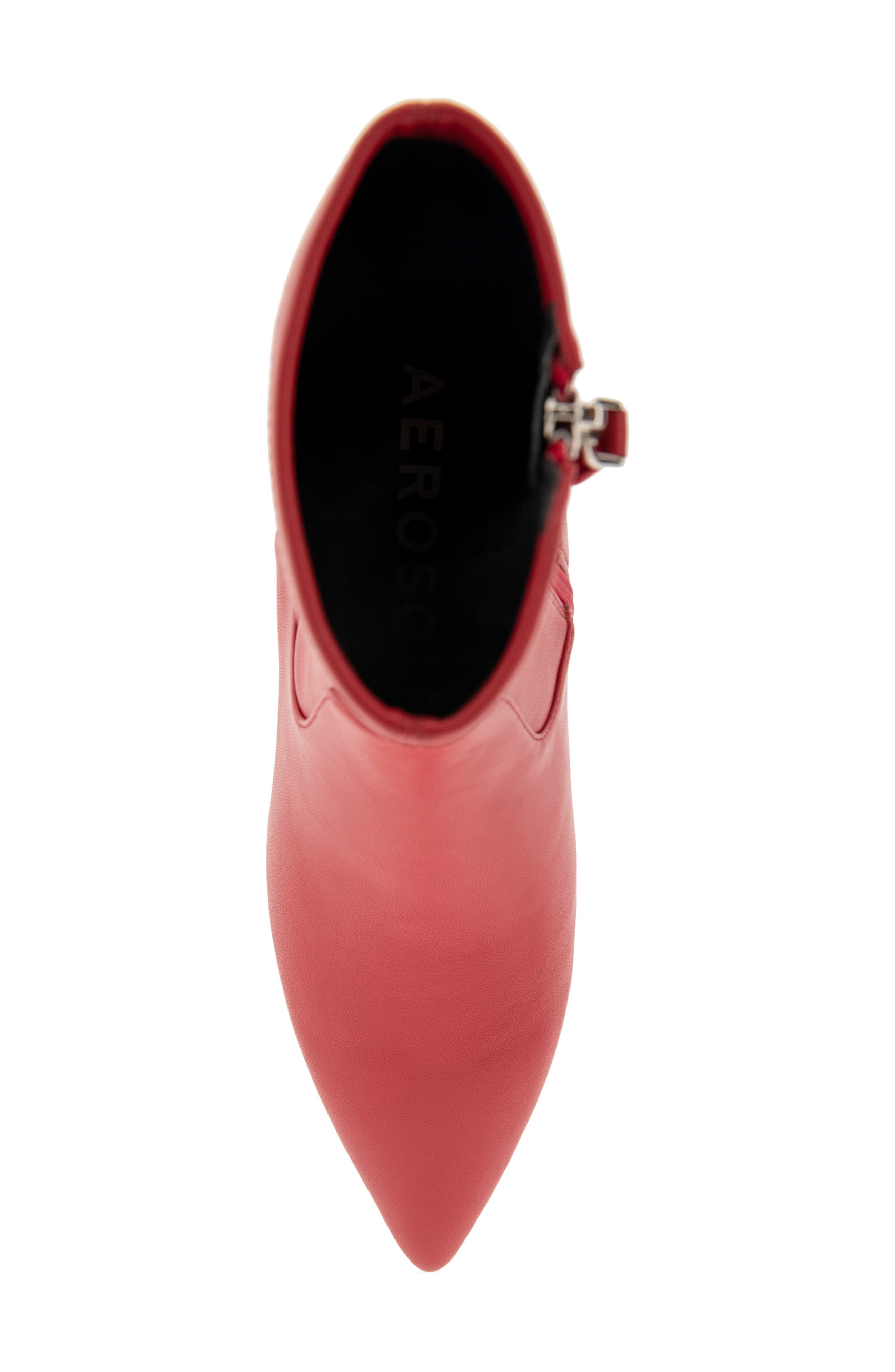 Aerosoles Lasko Kitten Heel Bootie, Alternate, color, Racing Red Stretch Smooth Faux