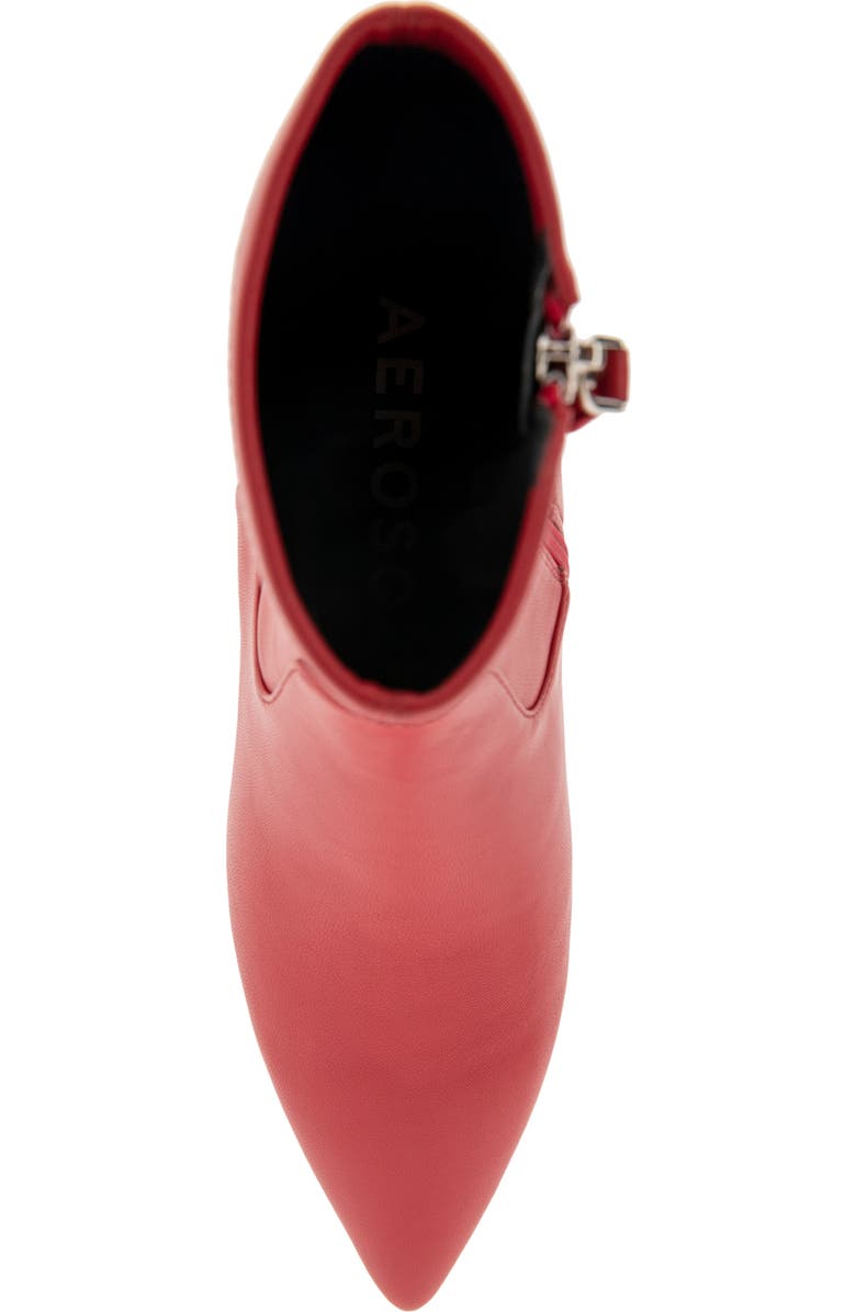 Aerosoles Lasko Kitten Heel Bootie, Alternate, color, Racing Red Stretch Smooth Faux