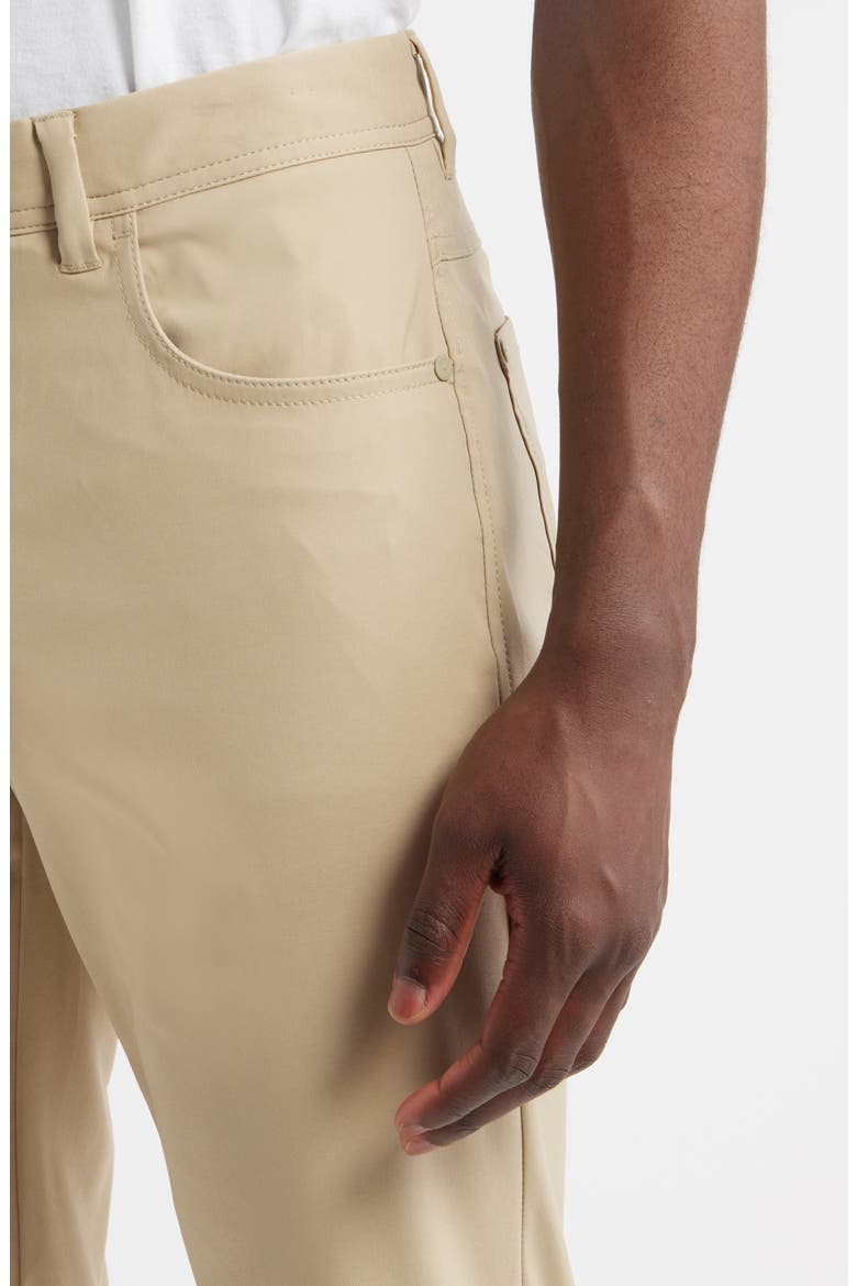 IslandZone Stretch Recycled Polyester Performance Pants, Alternate, color, STONE KHAKI