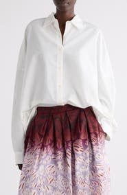 Dries Van Noten Casia Oversize Button-Up Shirt