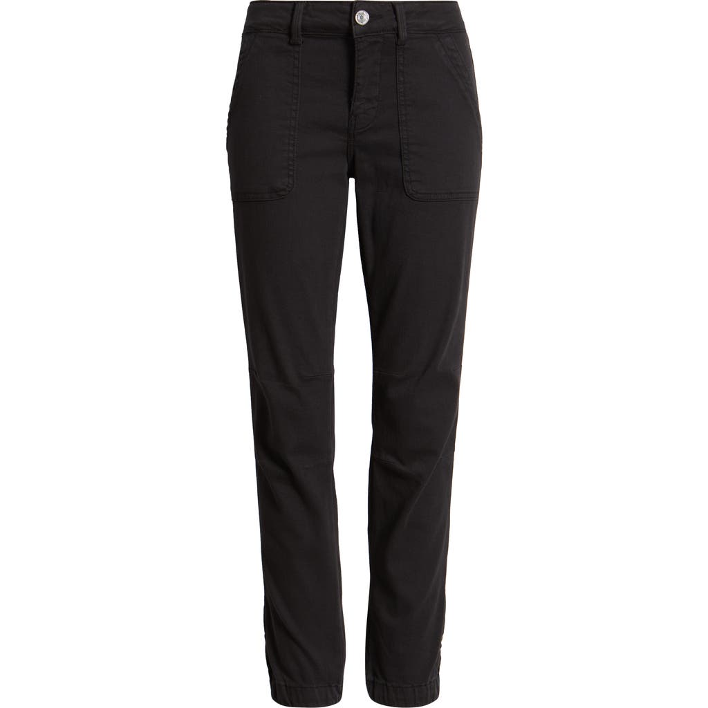 Mavi Jeans Ivy Twill Joggers In Black Flex