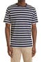 selected Navy/ Ecru Breton Stripe