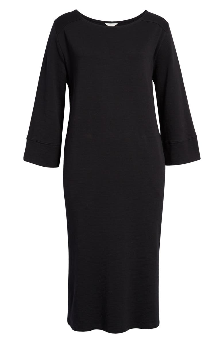 Caslon<sup>®</sup> Bateau Neck Bracelet Sleeve Shift Dress, Alternate, color,