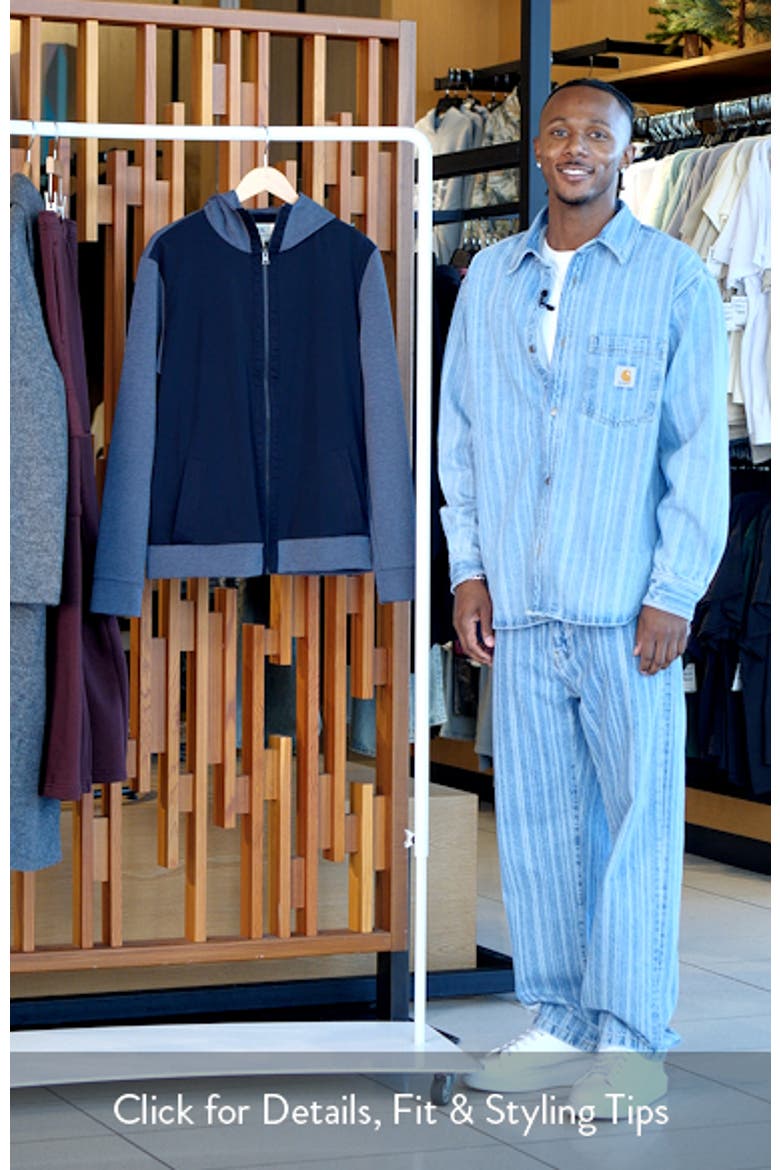 Slim Fit Colorblock Zip-Up Hoodie video