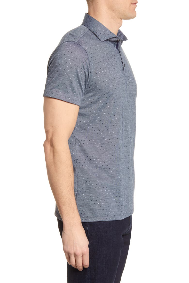 Jacquard Performance Polo, Alternate, color, LIGHT BLUE